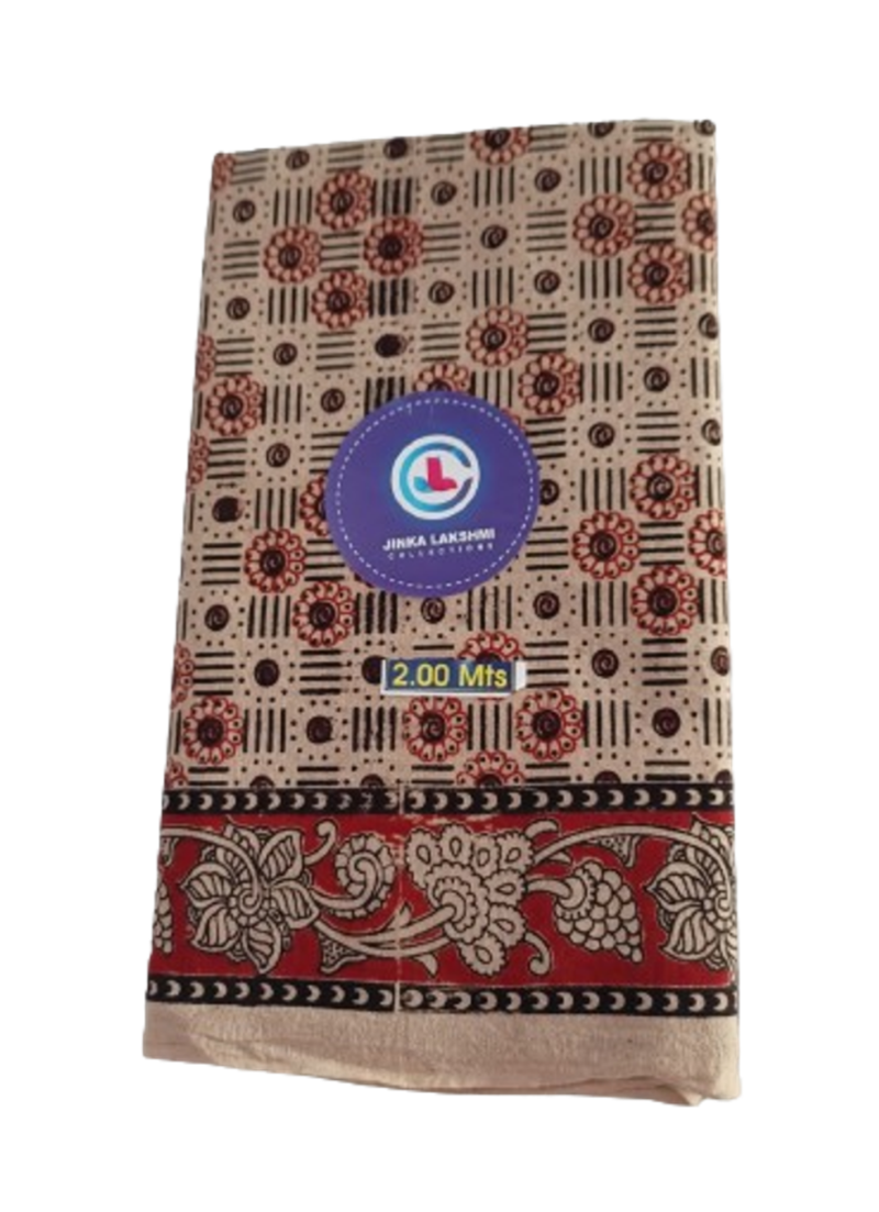 Kalamkari Cotton Lungi 2 Meters