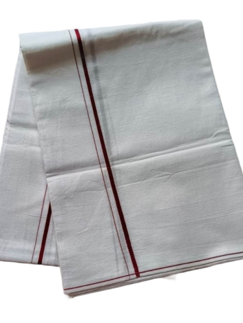 White Cotton Lungi 2 Meters