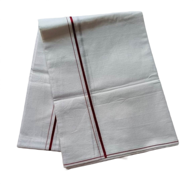 White Cotton Lungi 2 Meters