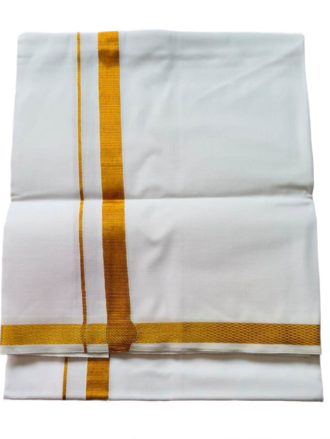 White Cotton Lungi 2 Meters