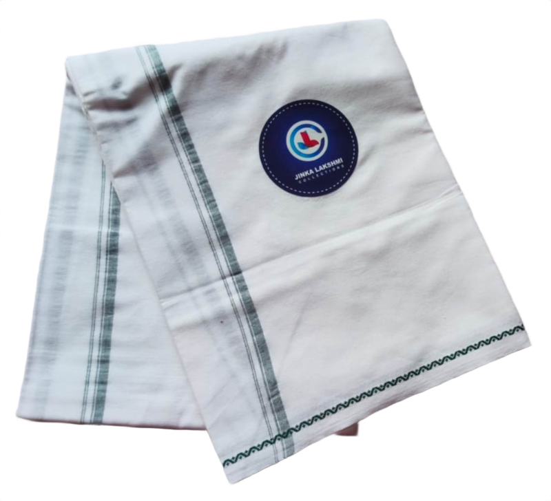 White Cotton Lungi 2 Meters