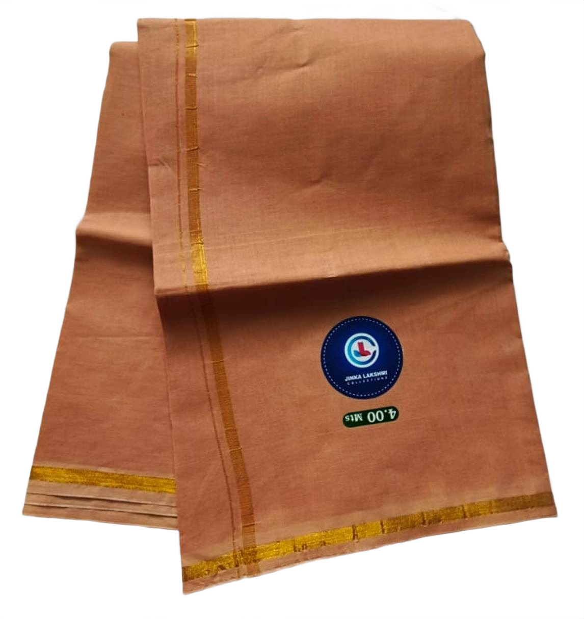 Biege Color Cotton Dhoti 4 Meters