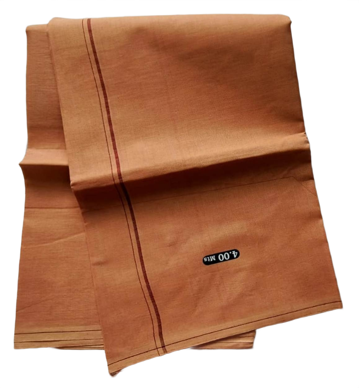 Biege Color Cotton Dhoti 4 Meters Unstitched (Maroon )