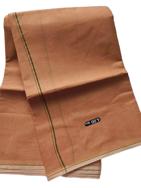 Biege Color Cotton Dhoti 4 Meters