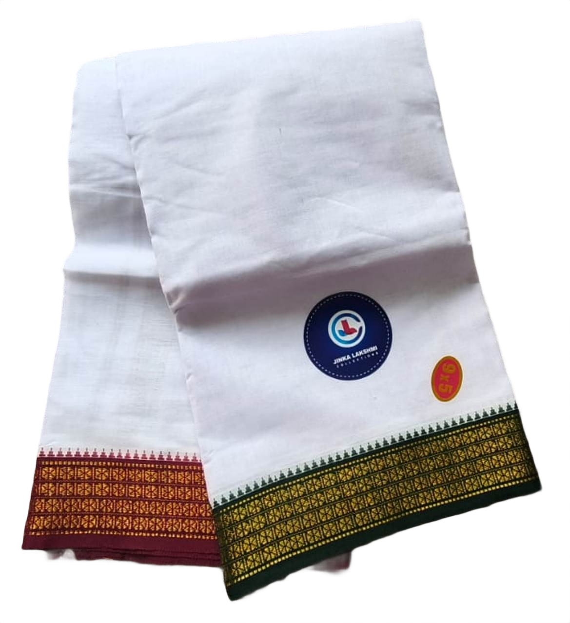 White Cotton Dhoti 9x5 White Cotton Dhoti 9x5