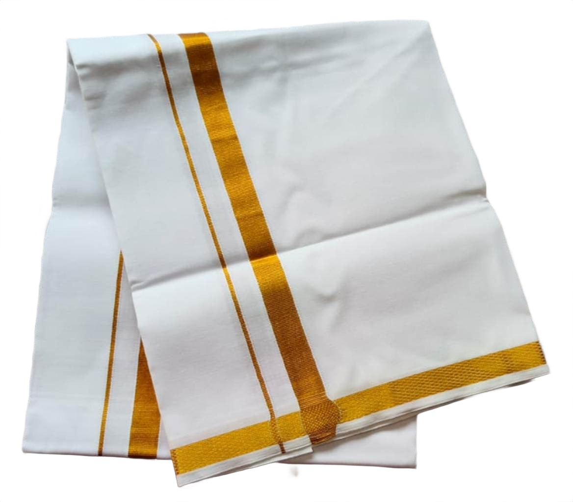 White Cotton Lungi 2 Meters White Cotton Lungi 2 Meters