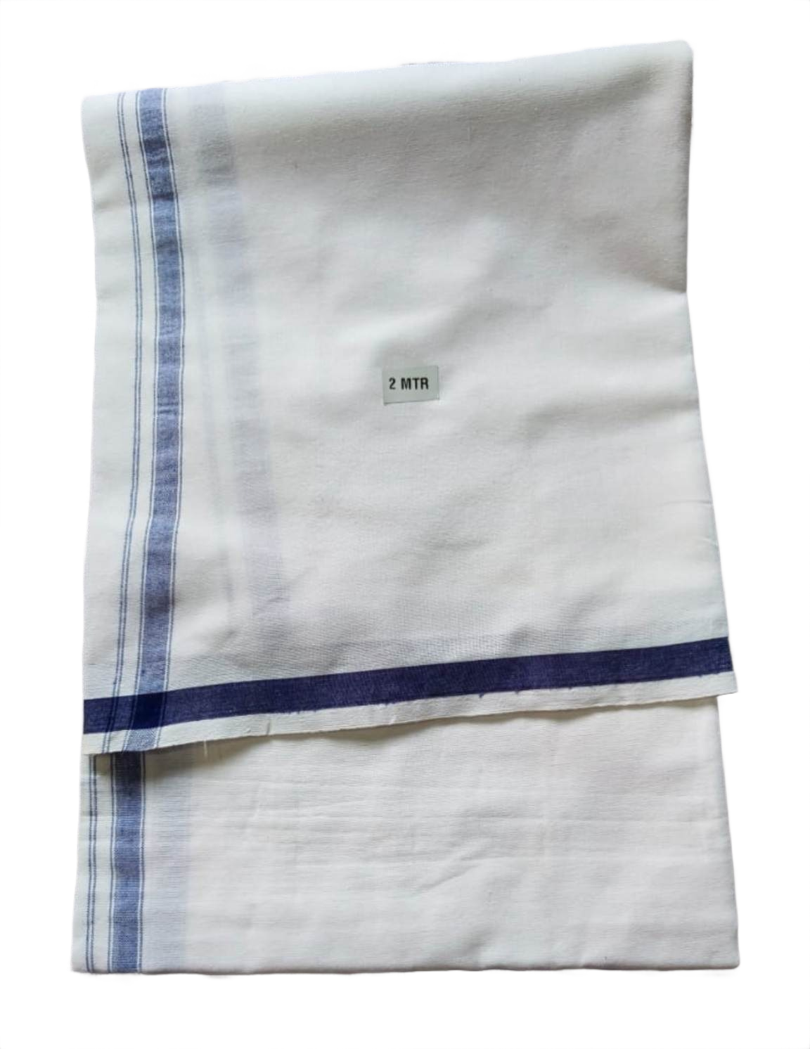 White Cotton Lungi 2 Meters