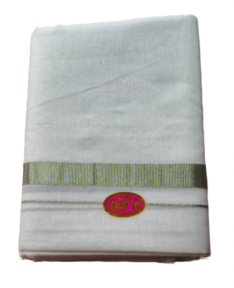 White Cotton Dhoti 4 Meters