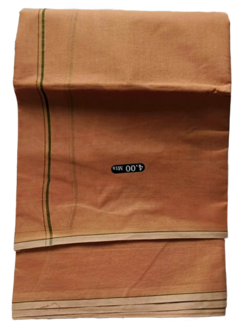 Biege Color Cotton Dhoti 4 Meters
