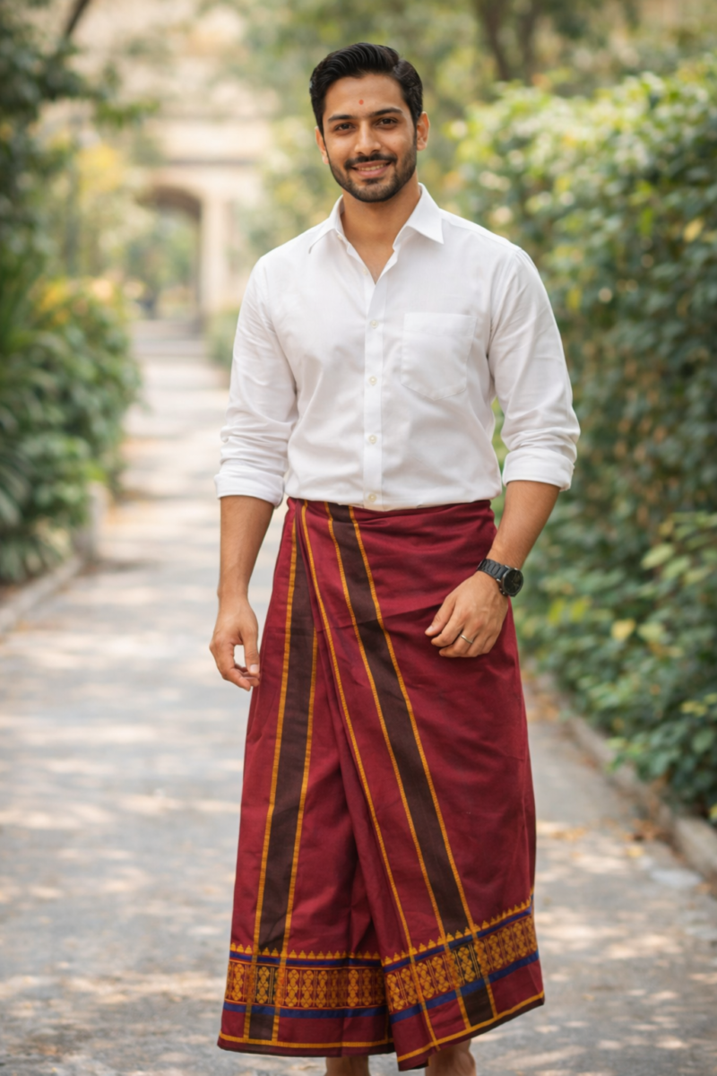 Cotton Dhoti 9x5