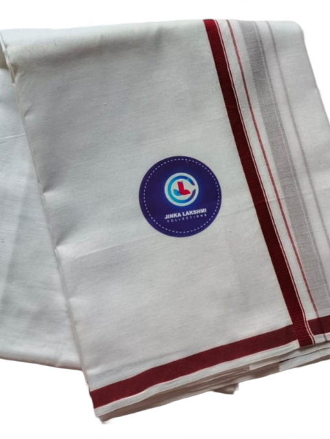 White Cotton Dhoti 4 Meters