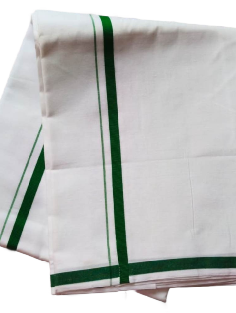 White Cotton Dhoti 4 Meters