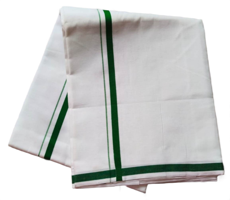 White Cotton Dhoti 4 Meters