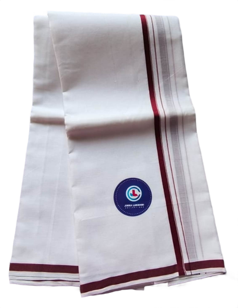 White Cotton Dhoti 4 Meters