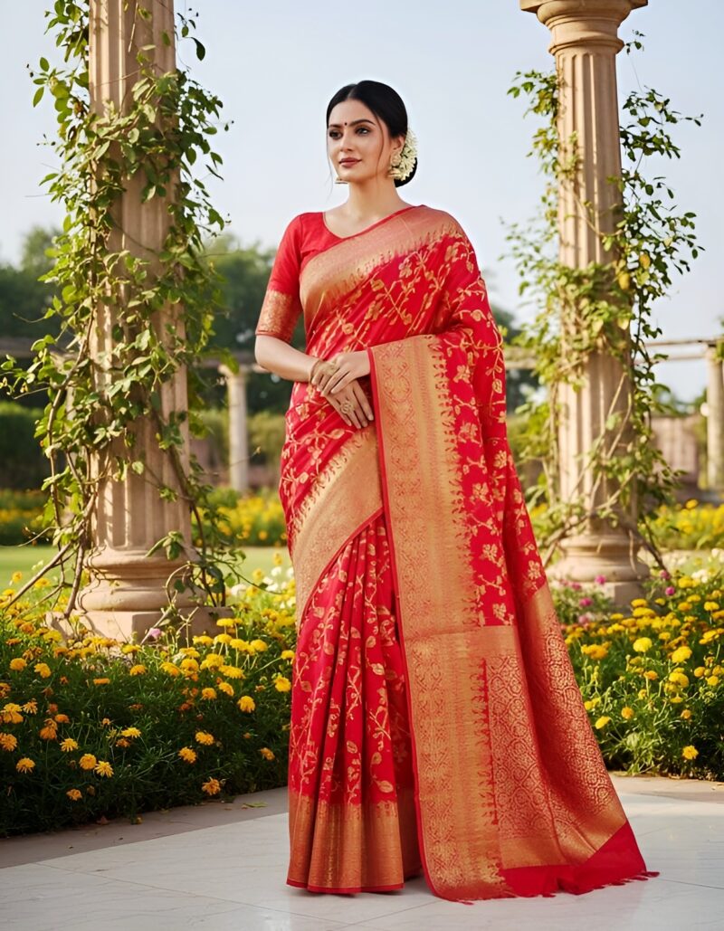 Crush Silk Saree For Women