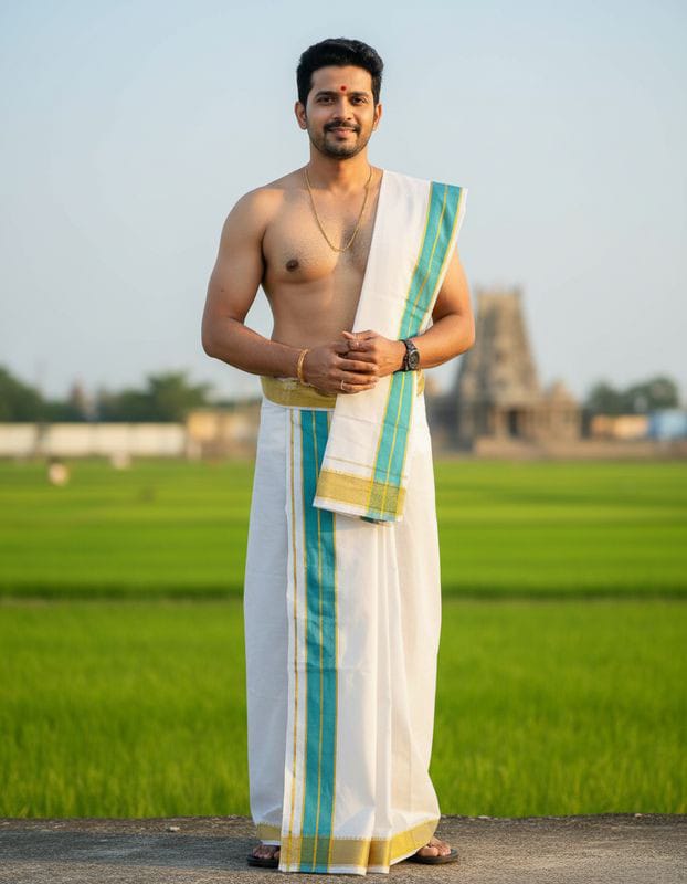 Cotton Dhoti 9x5