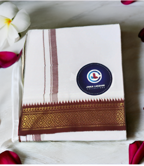 White Cotton Lungi 2 Meters