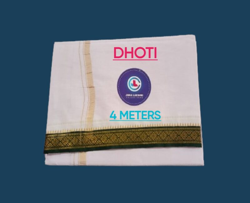 White Dhoti 4 Meters