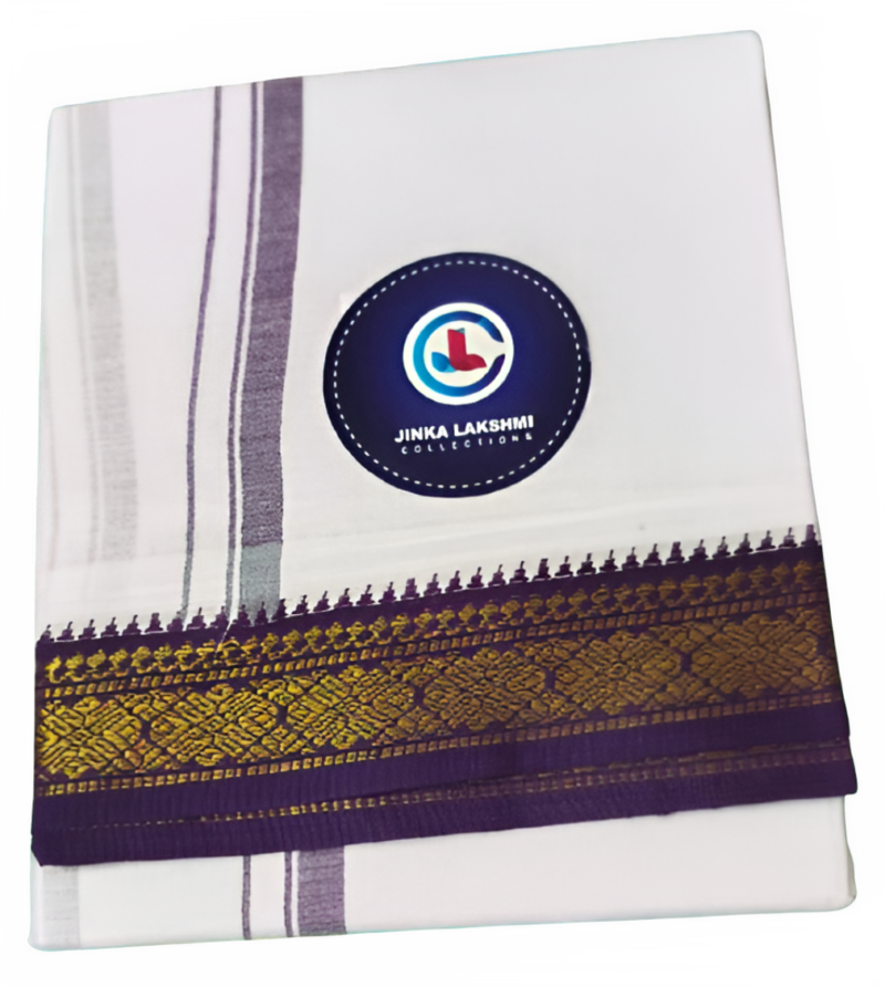 White Cotton Lungi 2 Meters