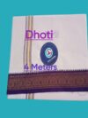 White Color Dhoti 4 Meters