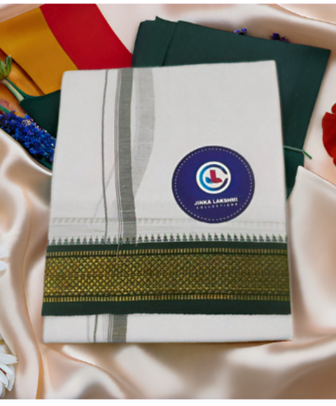 White Cotton Lungi 2 Meters