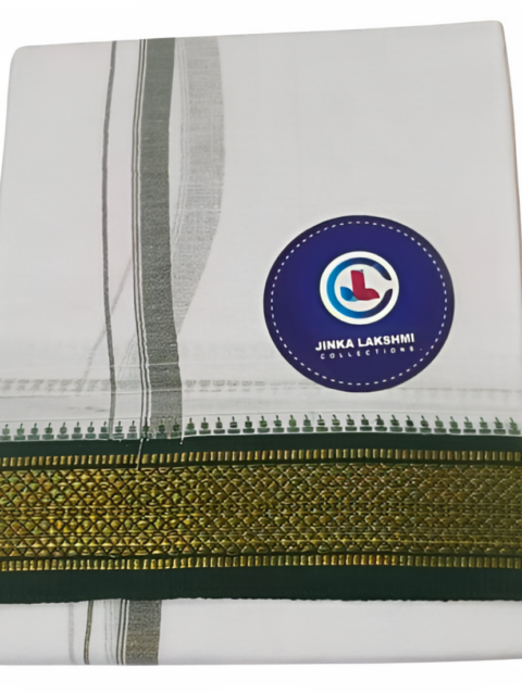 White Cotton Lungi 2 Meters