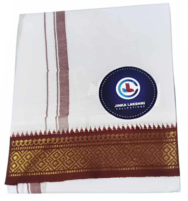 White Cotton Lungi 2 Meters