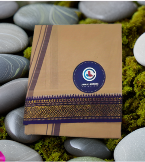 Biege Color Cotton Lungi 2 Meters