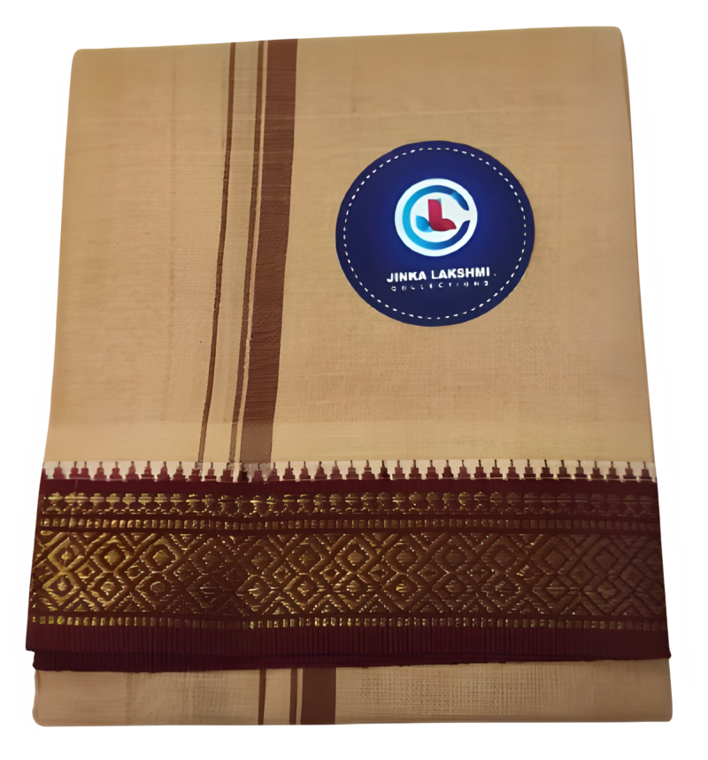 Biege Color Cotton Lungi 2 Meters