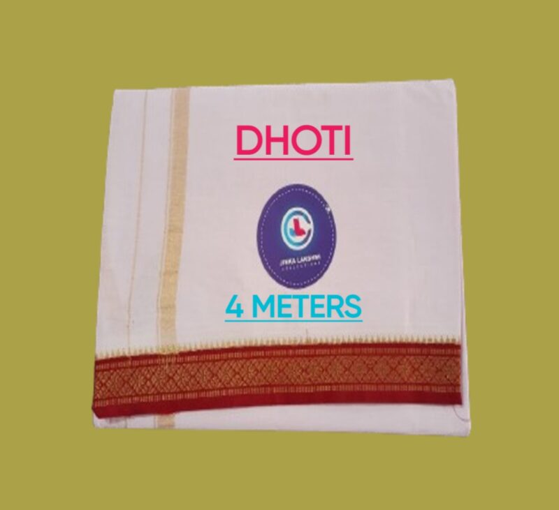 White Dhoti 4 Meters