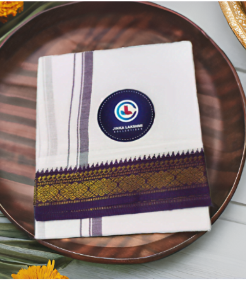 White Cotton Lungi 2 Meters