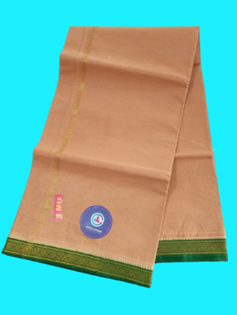Biege Color Dhoti 4 Meters