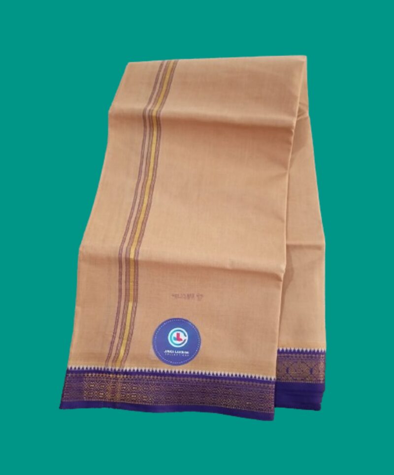Biege Color Dhoti 4 Meters