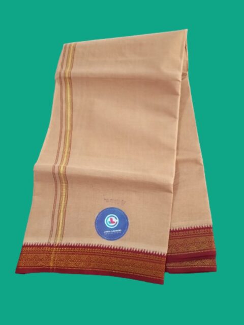 Biege Color Dhoti 4 Meters