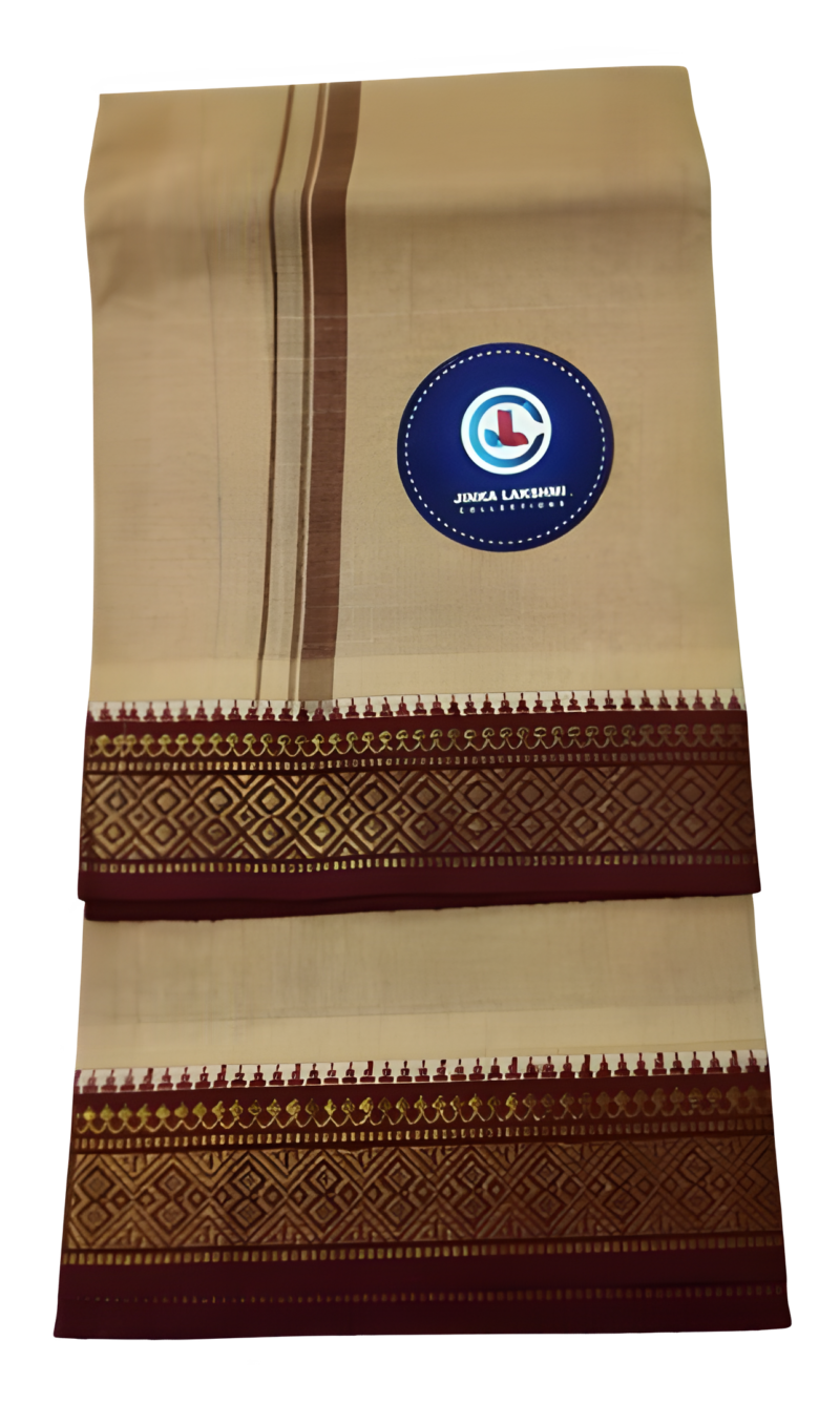 Biege Color Cotton Lungi 2 Meters