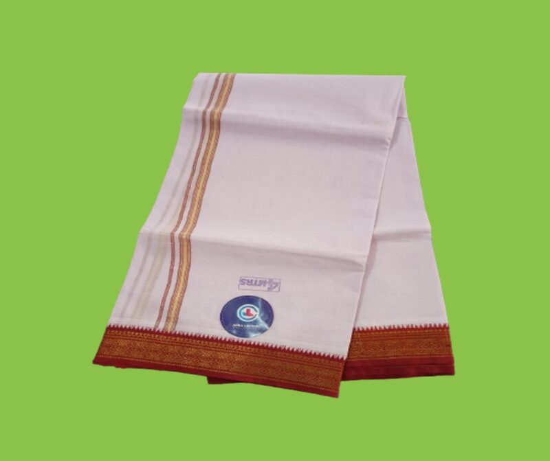 White Color Dhoti 4 Meters