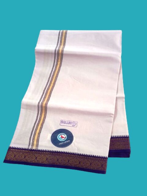 White Color Dhoti 4 Meters