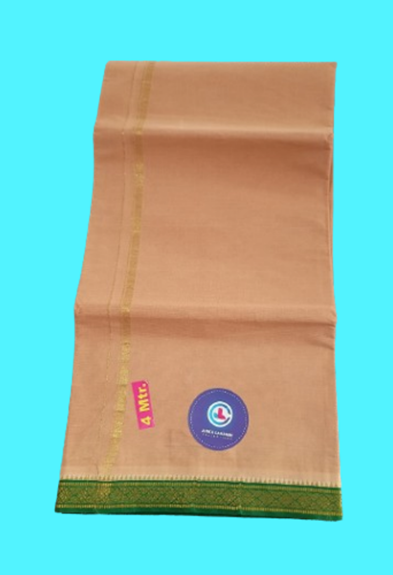 Biege Color Dhoti 4 Meters