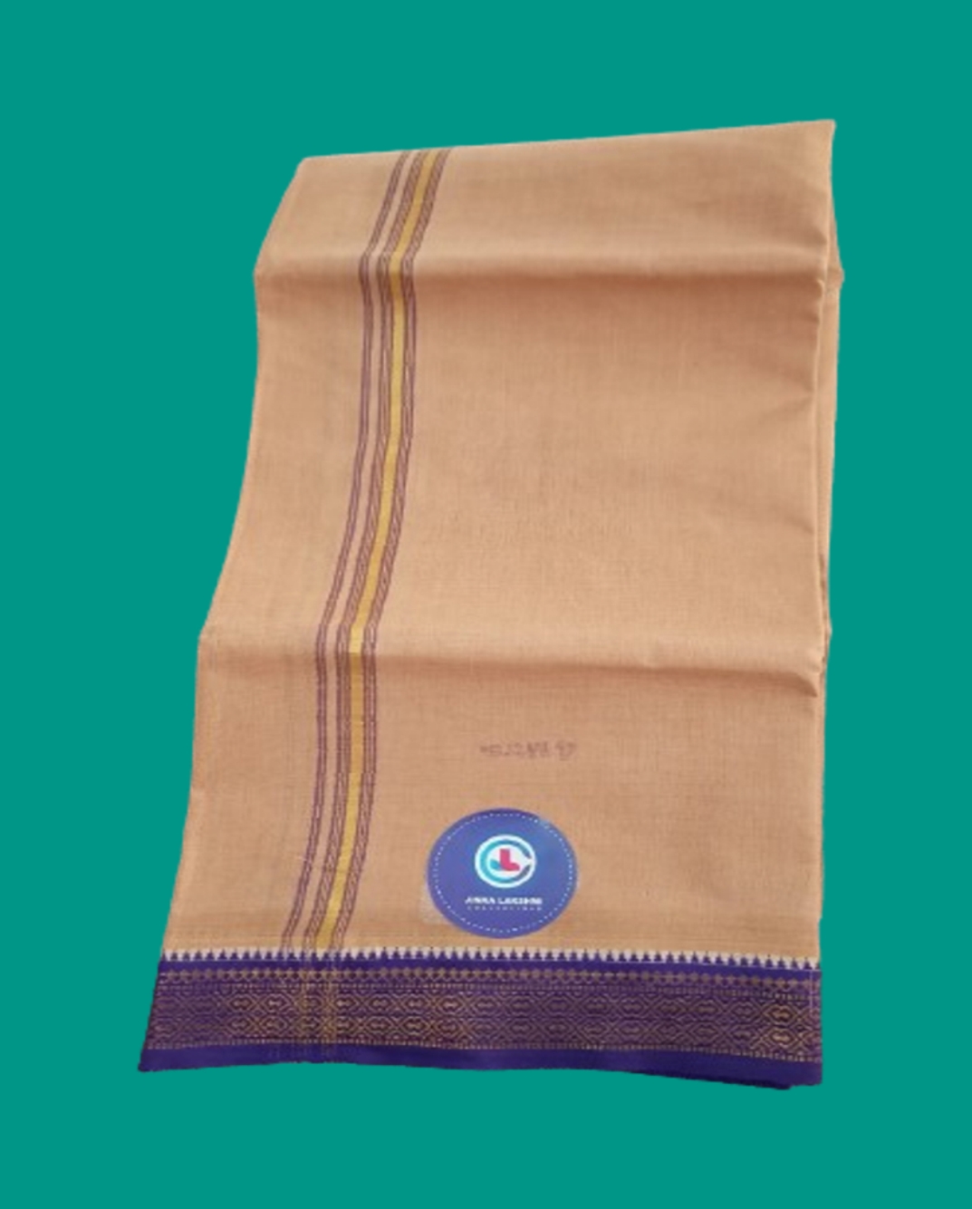 Biege Color Dhoti 4 Meters