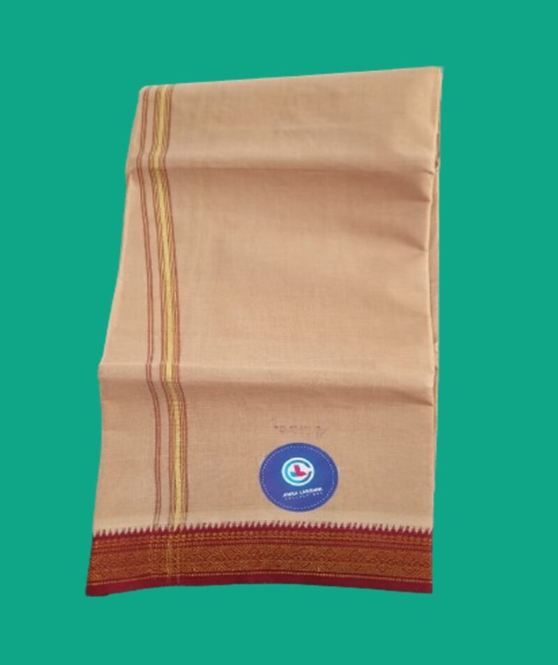 Biege Color Dhoti 4 Meters