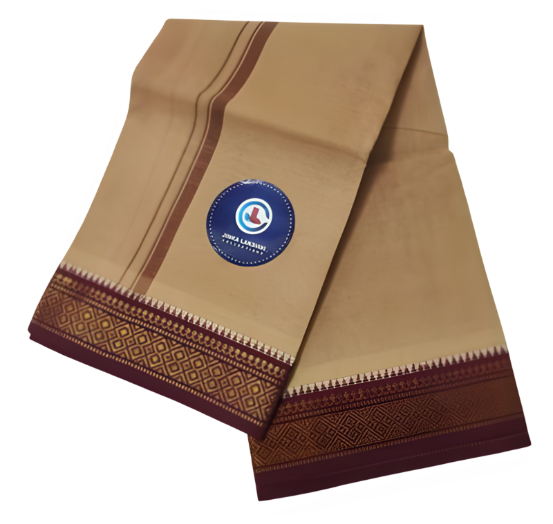 Biege Color Cotton Lungi 2 Meters