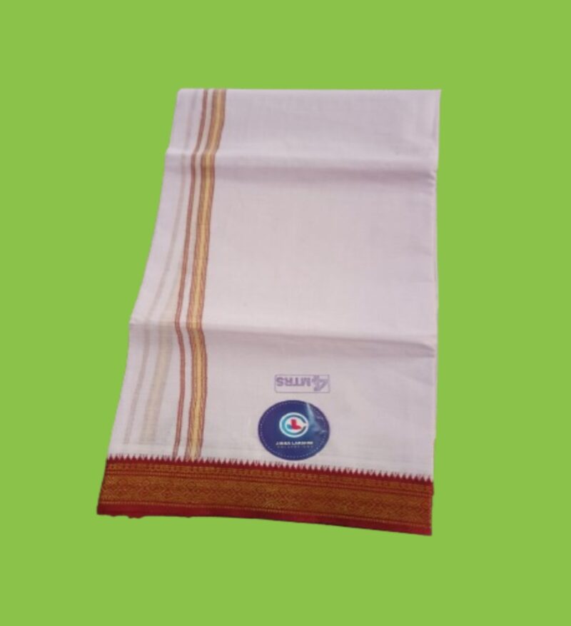 White Color Dhoti 4 Meters