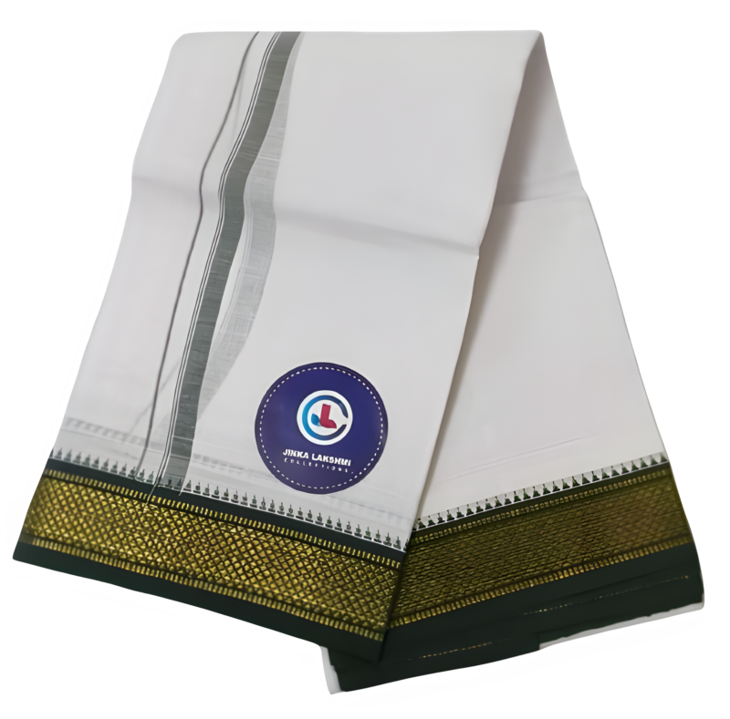 White Cotton Lungi 2 Meters