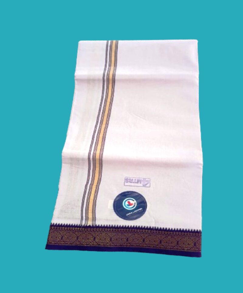 White Color Dhoti 4 Meters